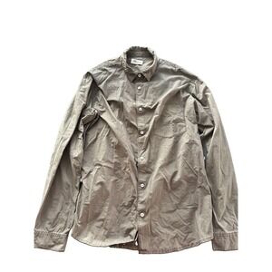 Rowan Ross Heritage Twill Long Sleeve Shirt Olive Mens Size Large